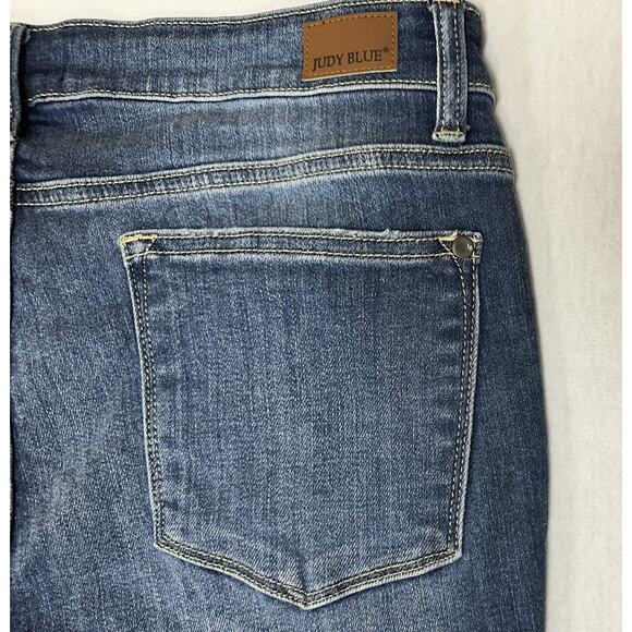 Judy Blue Penelope High Rise Button Fly Blue Stretch Denim Jeans 15/32 (29.5) - Picture 10 of 10